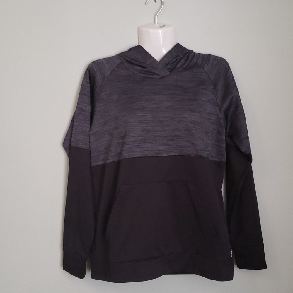 Reebok Black/Gray Colorblock Hoodie PulloverDe